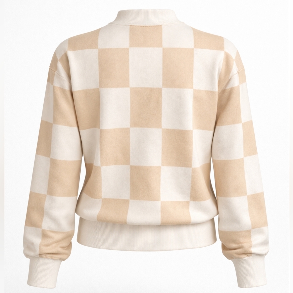 Moshu Women's Trendy Oversized Ribbed Knit Pullover Sweater - NWT - Picture 3 of 6